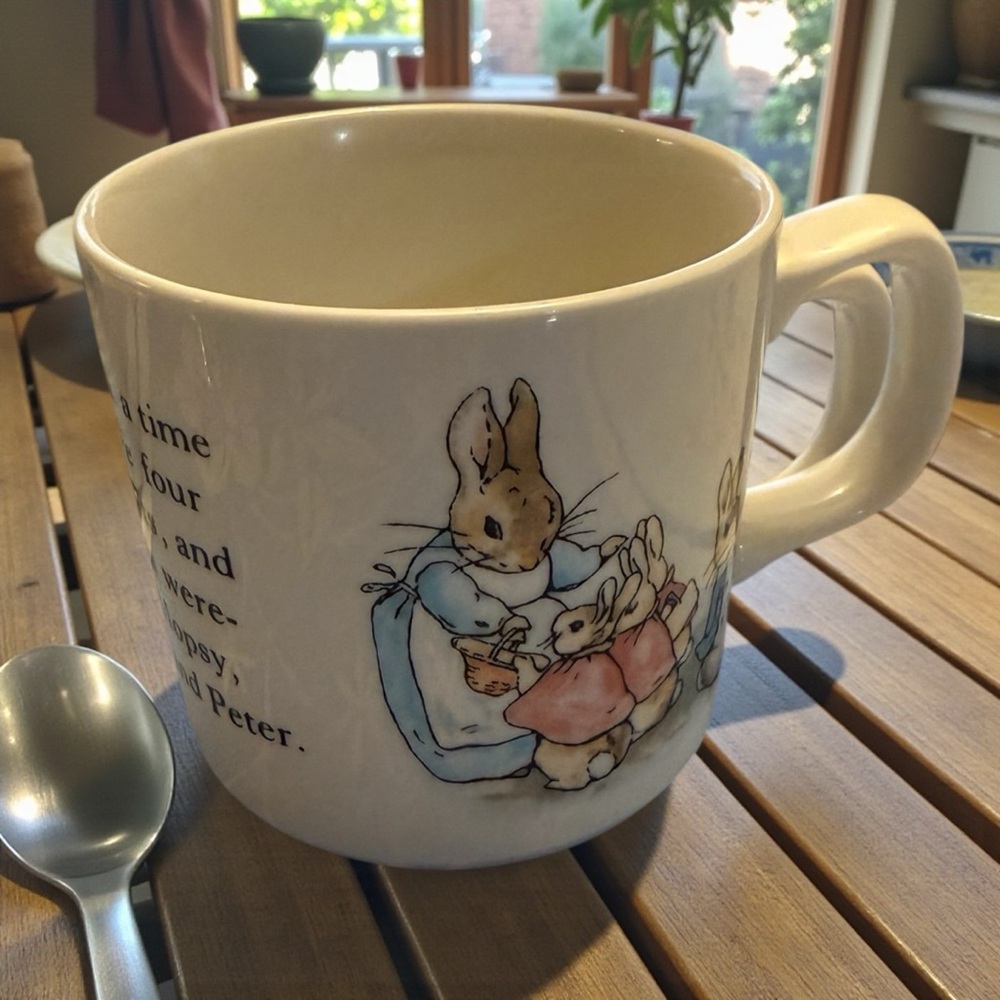 Wedgwood Peter Rabbit Mug - Cream and Blue